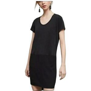 Dolan Left Coast Collection Loren Black Short Sleeves Pockets Tunic Dress.Size M